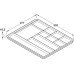 Pen and Pencil Tray with Eleven Compartments Plastic For inserting in trays or for hooking onto drawer sides Anthracite finish
