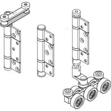 Intermediate Rolling Set for Folding Patio Doors Slido Fold Bottom rolling system end folding system Gold finish
