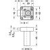 Dead Bolt Rim Lock with Extended Cylinder Housing Backset 25 mm Symo 3000 For combination with Symo cylinder removable core Version left hand