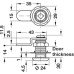Cam Lock Case with Cranked Cam Symo 3000 For combination with Symo cylinder removable core Closure direction A (D F G*)