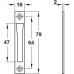 Strike Plate for Rim/Mortice Budget Lock Steel Startec Screw fixing Galvanised