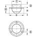 Ball Castor without Brake and Swivel Ø 13-25 mm For screw fixing Ball Ø 25 mm load capacity 17 kg