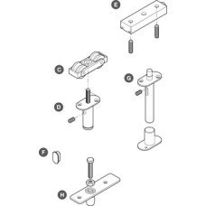 Fitting Set for Folding Interior Partition Doors SF-A84 Top hung end folding system For additional pair of panels