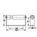 Toilet Roll Holder with Wooden Sprung Roller Cubicle Fittings Aluminium fittings for 17-21 mm board partitions Satin stainless steel finish