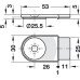 Trim Cap and Closure Plate for Symo 3000 Glass Door Cam Lock Polished nickel plated