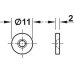 Magnetic Catch Mortice Type for glue fixing Brown