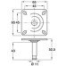 Pin for Castors Ø 11 mm with 65 mm Mounting Plate Pin Ø 11 mm