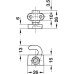 Top and Bottom Catch Hook for Screw Fixing Espagnolette For rod Ø 8 mm