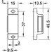 Magnetic Catch Pull 4-5 kg for Screw Fixing Square For screw fixing Brown