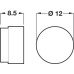 Magnetic Catch for Push Fixing Elite North half - door mounting nickel