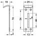 Safe Deposit Box Lock for Use with Padlocks Galvanized
