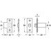 Mortice Roller Catch with Adjustable Roller Bolt Steel Frame Satin nickel plated