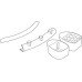 Accessory Kit for Swing Washbasin Ropox Grey finish
