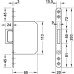 Mortice Spring Loaded Handle for Sliding Doors Matt stainless steel finish