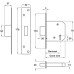 Deadlock 5 Lever Security Mortice Deadbolt Operated by Key Keyed to differ backset 57 mm case size 76 mm satin stainless steel