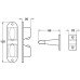 Door Holder Automatic Length 120 mm Steel Catch Aluminium Engaging Part Push to hold pull to release Silver stove enamelled