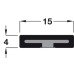 Intumescent Strip Plain Depth 4 mm FD30 rating length 2100 mm width x depth: 15 x 4 mm brown