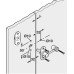 Indicator Bolt Cubicle Fittings 316 L for Glass Partitions PBA Stainless steel fittings Satin finish