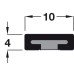 Intumescent Strip Plain Depth 4 mm FD30 rating length 2100 mm width x depth: 10 x 4 mm white