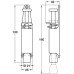 Door Holder Foot Operated Max. Throw 30 mm Mild Steel and Rubber Silver painted