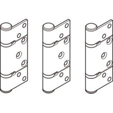 Hinge Set Offset Inward Opening for Folding Patio Doors Slido Fold 100-U Top hung end folding system Satin finish