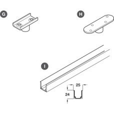Bottom Guide Roller for Interior Doors SF-A300 and SF-A84 Top hung system For recess mounting