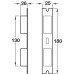 Sashlock Case Mortice Cylinder Escape Case Size 84 mm Standard Continental Style Backset 55 mm case size 84 mm satin stainless steel