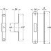 Deadlock Case Mortice Cylinder Radius Forend Case Size 92 mm Startec Backset 60 mm case size 92 mm satin stainless steel