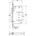 Bathroom Lock Mortice Radius Forend Case Size 92 mm Startec Backset 60 mm case size 92 mm satin stainless steel
