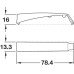 Surface Mount Long Version for K Push Tech Door Catch Engineering plastic Grey