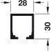 Top Track Single for Sliding Interior Doors Hawa-Junior Top hung system Length 3000 mm