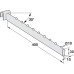 Clothes Hanger Rail Removable Inclined Shoptec Shopfitting System inclined with balls Chrome plated finish