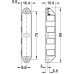 Magnetic Catch Pull 8.0 kg for Screw Fixing Surface Mounted Chrome plated