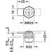 Cylinder Cam Lock with Straight Cam and Nut Attachment With nut fixing standard profile Closure direction 90° B (CEH) keyed alike: key change 60-001