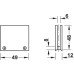 Glass Holder Bar Railing System Stainless steel or Brass Polished chrome finish