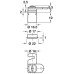 Cylinder Cam Lock for Wooden Furniture with Straight Cam Closure direction 180° 5-8 random key changes left hand