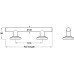 Straight Grab Rail Length 335-900 mm Nyma Style Length 900 mm hole centres 725 mm polished stainless steel