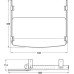 Pull Out Keyboard Tray Installed Length 438 mm Width 532 mm Height 114 mm Izon® Maximum load carrying capacity 20 kg Black finish