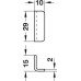 Glass Door Lever Lock Case for Glass Thickness 4-10 mm Symo 3000 For combination with Symo cylinder removable core Closure direction B (C E H*)  matt nickel plated
