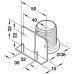 Plinth Adjuster with Bracket Press Fit and Screw Fixing Load Capacity 150 kg Load-bearing capacity 150 kg For panel thickness 19 mm