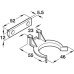 Plinth Panel Clip for Connecting Panel to Foot Screw Fixing For use with plinth foot 637.81.37X Black