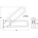 Hinged Support Rail Ø 32 mm Tube Nyma Care Meets Doc M Regulations Polished stainless steel finish