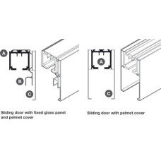 Track and Channel for Interior Doors SF and Hawa-Junior Top hung system Top track