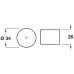 Door Stop Floor Fixing Ø 34 mm Rubber Screw floor fixing Black