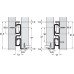 Roller Drawer Runners Full Extension Load Capacity 50 kg Installation length 350 mm
