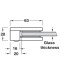 Glass Holder Suitable for Wall Installation PVD coated zinc alloy Stainless steel coloured