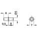 Shelf Support Plug in with Collar for Wooden Shelves and Ø 5 mm Hole Steel Bronzed