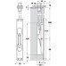 Flush Bolt Lever Action 172 x 25 mm Brass Designed principally for metal section doors Polished