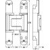 3D Hinge 180° Aluminium Zinc Diecast and Steel Tectus TE 540 A8 3-way continuous adjustment Matt nickel (f2) powder coated