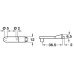 Door Stop with One Dowel Plastic with PVC Buffer For series drilled holes White